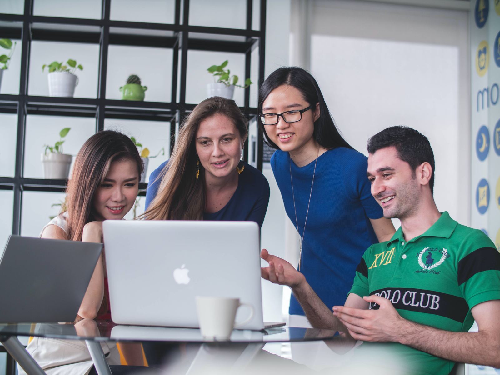 A diverse team collaborating